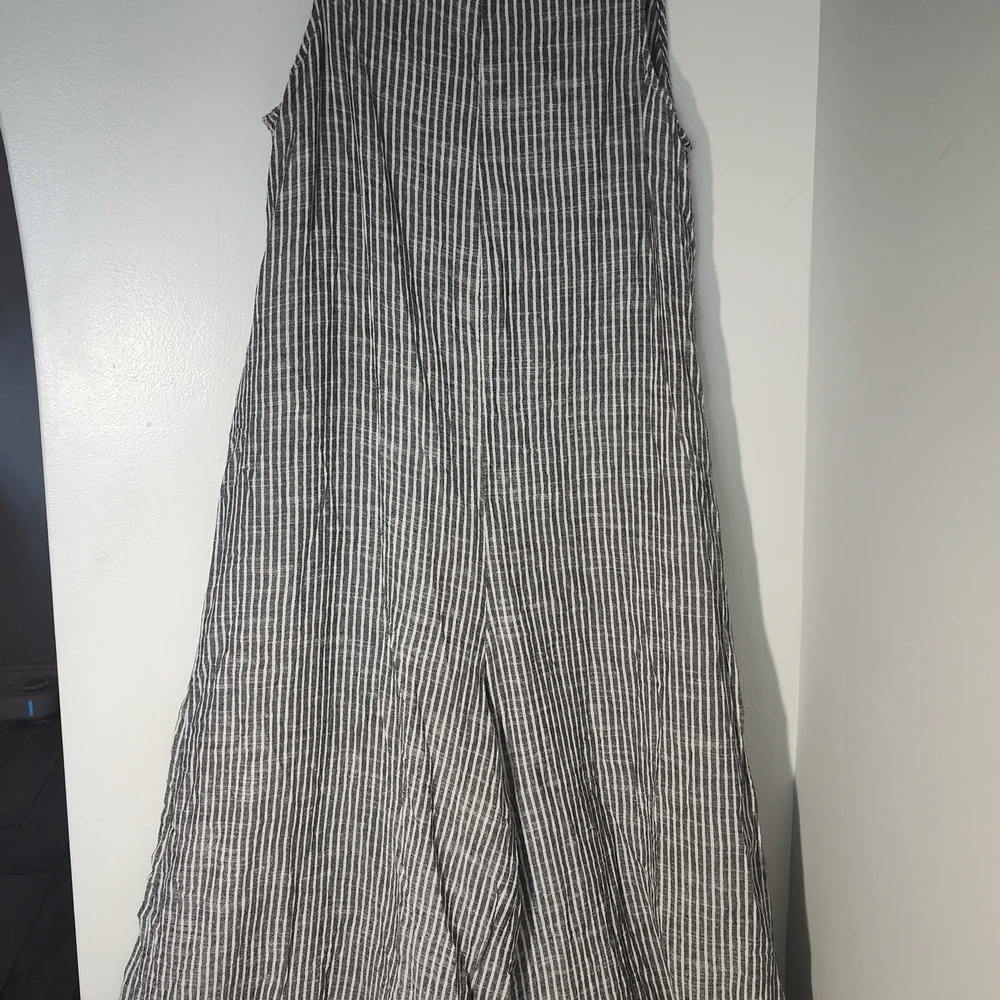 Max Studio Black and White Striped Jumpsuit - Picture 3 of 3